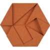 Kork Paneele Hexagon Copper_moosbilder.at