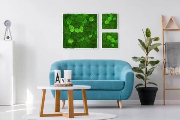 Moosbilder GREENIN_Wohnzimmer einrichten_Ideen